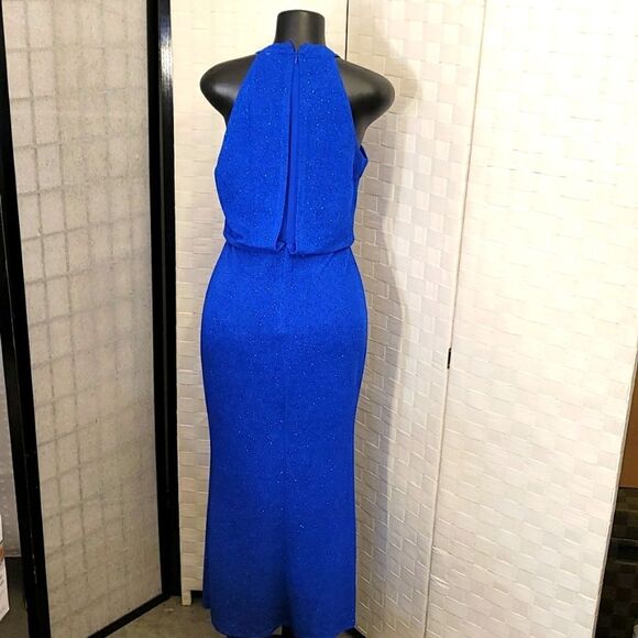 BRAND NEW ALEXA B SPARLING DRAPER V-NECK SILHOUETTE EVENING DRESS - Picture 7 of 12